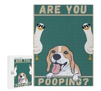 Adult Jigsaw Puzzles 500 PCS Dog Duck Are Pooping Teenagers Puzzles Toy Wall Decor Pattern Assembly Gifts for Friends And Family 500 PCS