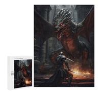 Adult Jigsaw Puzzles 500 PCS Dragon Dungeon Boss Teenagers Puzzles Toy Wall Decor Pattern Assembly Gifts for Friends And Family 500 PCS