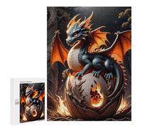 Adult Jigsaw Puzzles 500 PCS Emerging Dragon Fantasy Art Puzzle for Adults Brain Teaser Game Wall Decoration Birthday Present, Gifts, 500 PCS
