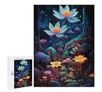 Adult Jigsaw Puzzles 500 PCS Enchanted Forest Glow-12 Jigsaw for Adults Relax Games Presents for Women Birthday Present, Gifts, 500 PCS