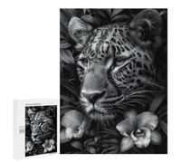 Adult Jigsaw Puzzles 500 PCS Floral Leopard Portrait Teenagers Puzzles Toy Wall Decor Pattern Assembly Gifts for Friends And Family 500 PCS