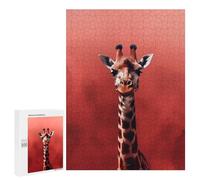 Adult Jigsaw Puzzles 500 PCS Giraffe Smoke Jigsaw for Adults Relaxing Games Birthday Present Great Gift for Gaming 500 PCS