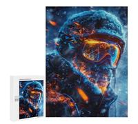 Adult Jigsaw Puzzles 500 PCS Highly Detailed Skier Jigsaw for Adults Relaxing Games A Work of Art Birthday Present, Gifts, 500 PCS