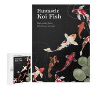 Adult Jigsaw Puzzles 500 PCS Koi Fishes Jigsaw for Adults Relaxing Games Birthday Present Great Gift for Gaming 500 PCS
