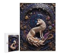 Adult Jigsaw Puzzles 500 PCS Legend Steampunk Fox Teenagers Puzzles Toy Wall Decor Pattern Assembly Gifts for Friends And Family 500 PCS