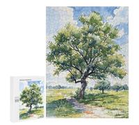 Adult Jigsaw Puzzles 500 PCS Lone Summer Tree Teenagers Puzzles Toy Wall Decor Pattern Assembly Gifts for Friends And Family 500 PCS
