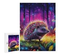 Adult Jigsaw Puzzles 500 PCS Magical Forest Hedgehog Puzzles for Adults Hands-on Game Enhance Memory Gifts for Friends And Family 500 PCS