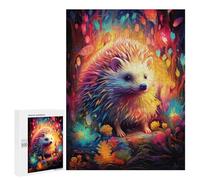Adult Jigsaw Puzzles 500 PCS Magical Hedgehog Forest Puzzles for Adults Hands-on Game Enhance Memory Gifts for Friends And Family 500 PCS