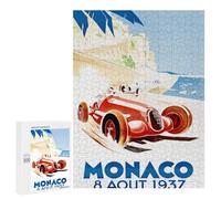 Adult Jigsaw Puzzles 500 PCS Monaco Grand Prix 1948 Teenagers Puzzles Toy Wall Decor Pattern Assembly Gifts for Friends And Family 500 PCS