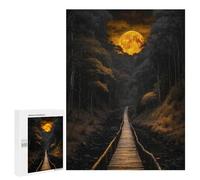 Adult Jigsaw Puzzles 500 PCS Moonlit Bridge Jigsaw for Adults Relaxing Games Birthday Present Great Gift for Gaming 500 PCS