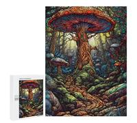 Adult Jigsaw Puzzles 500 PCS Mystical Mushroom Forest-5 Puzzle for Adults Brain Teaser Game Wall Decoration Birthday Present, Gifts, 500 PCS
