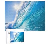 Adult Jigsaw Puzzles 500 PCS Ocean Wave Breaking Under Sunlight Puzzles for Adults Hands-on Game Enhance Memory Gifts for Friends And Family 500 PCS
