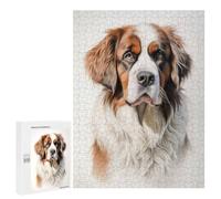Adult Jigsaw Puzzles 500 PCS St Bernard Dog Teenagers Puzzles Toy Wall Decor Pattern Assembly Gifts for Friends And Family 500 PCS