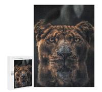 Adult Jigsaw Puzzles 500 PCS The Swimming Lioness Jigsaw for Adults Relaxing Games A Work of Art Birthday Present, Gifts, 500 PCS