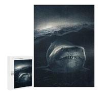 Adult Jigsaw Puzzles 500 PCS Underwater Shark Jigsaw for Adults Relaxing Games A Work of Art Birthday Present, Gifts, 500 PCS