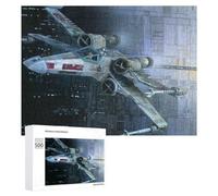 Adult Jigsaw Puzzles 500 PCS X-Wing Fighter A Galactic Hero's Craft Jigsaw for Adults Relax Games Presents for Women Birthday Present, Gifts, 500 PCS