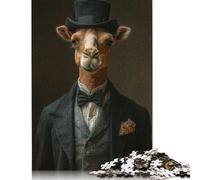 Adult Jigsaw Puzzles 500 Pieces Camel Gentleman Puzzle Jigsaws for Adults& Teens Age 12 Years Up 500pcs (52x38cm)