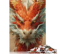 Adult Jigsaw Puzzles 500 Pieces Chinese Lunar Dragon Puzzle for Adults And Teenager Jigsaw Puzzles for Adults Educational Game Challenge Toy 500pcs (52x38cm)