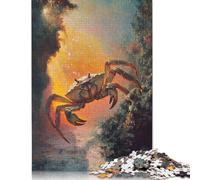 Adult Jigsaw Puzzles 500 Pieces Crab in A Mystical Setting Puzzle for Adults And Teenager Jigsaw Puzzles for Adults 500pcs (52x38cm)