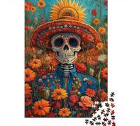 Adult Jigsaw Puzzles 500 Pieces Day of The Dead Wooden Puzzle Jigsaws for Adults Sustainable Puzzle for Adults | Games 500pcs (52x38cm)