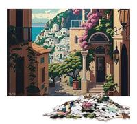 Adult Jigsaw Puzzles 500 Pieces Fira Pixel Art Wooden Puzzles for Adults Puzzles Brain Teaser Puzzle 500pcs (52x38cm)
