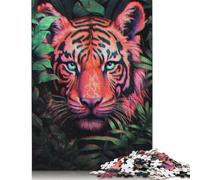 Adult Jigsaw Puzzles 500 Pieces Forest And Tiger Wild Puzzles for Adults & Teenager Learning Educational Puzzle 500pcs (52x38cm)