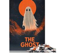 Adult Jigsaw Puzzles 500 Pieces Halloween The Ghost Wooden Puzzle for Adults And Teenager Sustainable Puzzle for Adults | Games 500pcs (52x38cm)