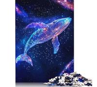 Adult Jigsaw Puzzles 500 Pieces Interstellar Nebula Whale Puzzle for Adults And Teenager Jigsaw Puzzles for Adults 500pcs (52x38cm)