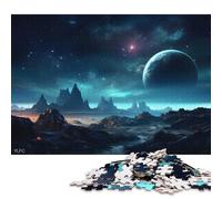 Adult Jigsaw Puzzles 500 Pieces Landscape Outer Space Wooden Puzzle for Adults And Teenager Sustainable Puzzle for Adults | Games 500pcs (52x38cm)
