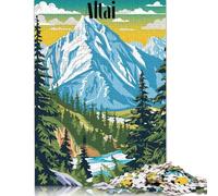 Adult Jigsaw Puzzles 500 Pieces Majestic Altai Puzzles for Adults Teenagers Teenager Man Woman Gift 500pcs (52x38cm)