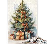 Adult Jigsaw Puzzles 500 Pieces Merry Christmas Wooden Puzzles for Adults Puzzles Brain Teaser Puzzle 500pcs (52x38cm)