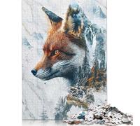 Adult Jigsaw Puzzles 500 Pieces The Foxs Mystic Domain Puzzle for Adults And Teenager Jigsaw Puzzles for Adults Educational Game Challenge Toy 500pcs (52x38cm)