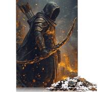 Adult Jigsaw Puzzles 500 Pieces Undead Archer Wooden Puzzle Jigsaws for Adults Sustainable Puzzle for Adults | Games 500pcs (52x38cm)