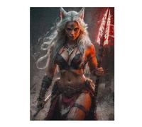 Adult Jigsaw Puzzles 52x38cm/1000pcs A Kitsune Barbarians Wrath Puzzle for Adults Brain Teaser Game Wall Decoration Birthday Present, Gifts, 52x38cm/1000pcs