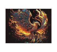 Adult Jigsaw Puzzles 52x38cm/1000pcs Phoenix Rising A Fiery Fantasy Artwork Puzzles for Adults Hands-on Game Enhance Memory Gifts for Friends And Family 52x38cm/1000pcs