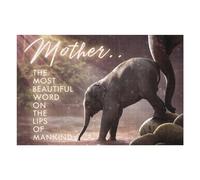 Adult Jigsaw Puzzles 75x50cm/1000pcs Mother's Love A Elephant's Journey Puzzles for Adults Hands-on Game Enhance Memory Gifts for Friends And Family 75x50cm/1000pcs