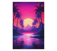 Adult Jigsaw Puzzles 75x50cm/1000pcs Neon Beachfront Symphony Jigsaw Puzzle Anti-Stress Toys Presents for Women Gifts for Friends And Family 75x50cm/1000pcs