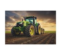 Adult Jigsaw Puzzles 75x50cm/1000pcs Powerful Farm Tractor in Action Puzzles for Adults Hands-on Game Enhance Memory Gifts for Friends And Family 75x50cm/1000pcs