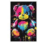 Adult Jigsaw Puzzles 75x50cm/1000pcs Rainbow Teddy Bear Jigsaw for Adults Family Games Wall Decoration Gifts for Friends And Family 75x50cm/1000pcs