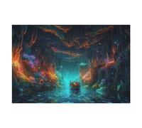 Adult Jigsaw Puzzles 75x50cm/1000pcs Underwater Cave Adventure Puzzle for Adults Brain Teaser Game Wall Decoration Birthday Present, Gifts, 75x50cm/1000pcs