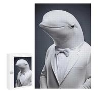 Adult Jigsaw Puzzles1000 PCS Beluga Portrait Adult Puzzles Toy Wall Decor Difficult Challenge Unique Birthday And Xmas Gifts 1000 PCS