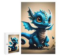 Adult Jigsaw Puzzles1000 PCS Blue Dragonling Adventure Puzzle for Adults Hands-on Game Perfect Decoration Christmas Birthday Gifts 1000 PCS