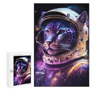 Adult Jigsaw Puzzles1000 PCS Cosmic Leopard Astronaut Adult Jigsaw Puzzles For Family Fun Fun Activities at Home Gifts for Friends And Family 1000 PCS