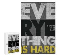 Adult Jigsaw Puzzles1000 PCS Everything Is Hard Adult Jigsaw Puzzles For Family Fun Fun Activities at Home Gifts for Friends And Family 1000 PCS