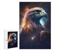 Adult Jigsaw Puzzles1000 PCS Galactic Eagle Portrait Adult Jigsaw Puzzles For Family Fun Fun Activities at Home Gifts for Friends And Family 1000 PCS