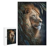 Adult Jigsaw Puzzles1000 PCS Lion Floral Adult Puzzles Toy Wall Decor Difficult Challenge Unique Birthday And Xmas Gifts 1000 PCS