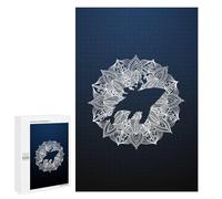 Adult Jigsaw Puzzles1000 PCS Mandala Humpback Whale Adult Puzzles Toy Wall Decor Difficult Challenge Unique Birthday And Xmas Gifts 1000 PCS