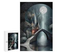 Adult Jigsaw Puzzles1000 PCS Moonlit Bridge to The Hidden Keep Adult Puzzles Toy Wall Decor Difficult Challenge Unique Birthday And Xmas Gifts 1000 PCS