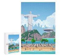 Adult Jigsaw Puzzles1000 PCS Rio DeJaneiro Travel Print Adult Puzzles Toy Wall Decor Difficult Challenge Unique Birthday And Xmas Gifts 1000 PCS