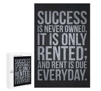 Adult Jigsaw Puzzles1000 PCS Success I Never Owned Adult Jigsaw Puzzles For Family Fun Fun Activities at Home Gifts for Friends And Family 1000 PCS